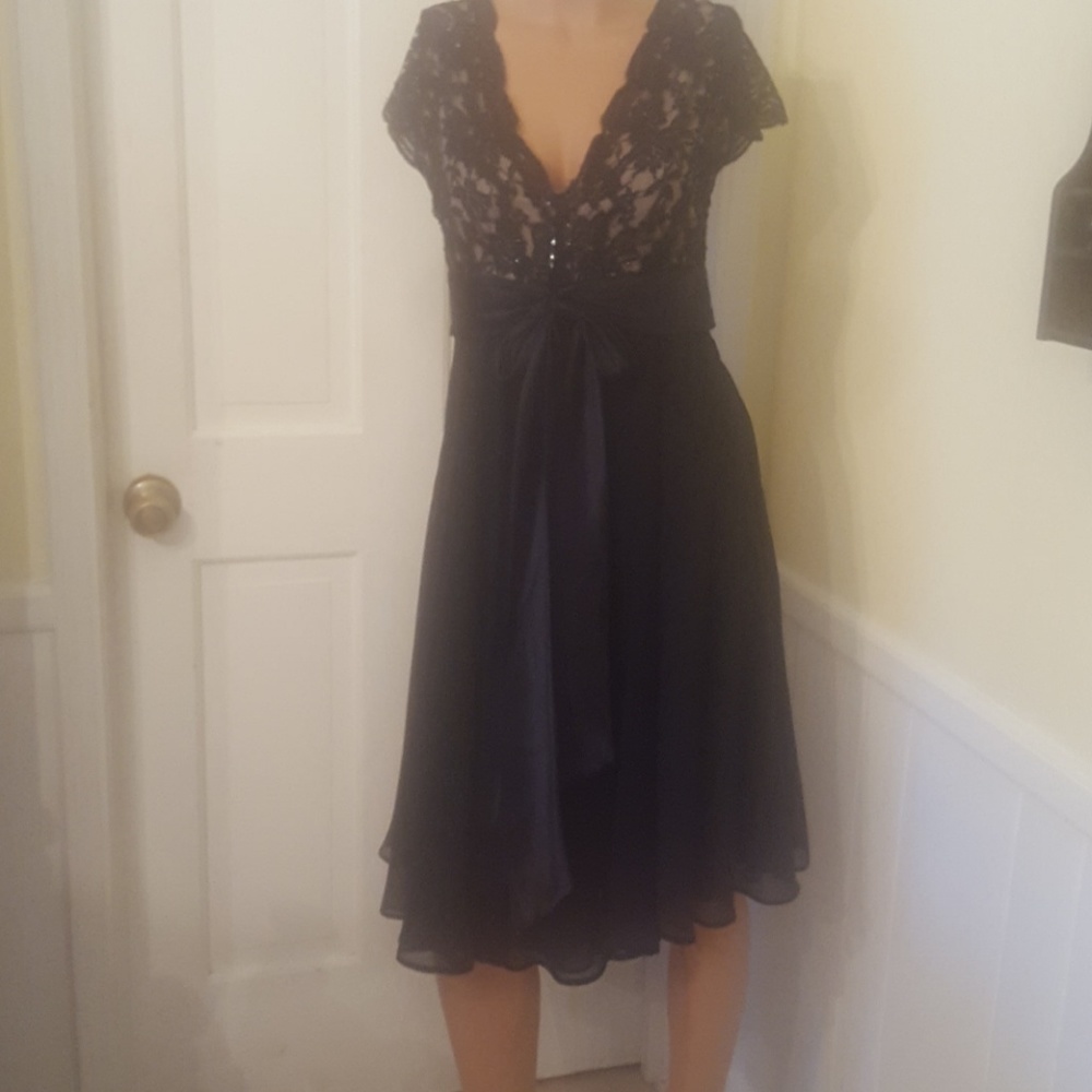 Black lace dress